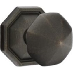 Emtek 7015 2 1/2" Door Knob Set with Lost Wax Cast Bronze Octagon Rosette