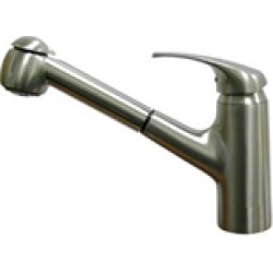 Whitehaus WH-3-2071 Marlin single hole/single lever handle faucet with a pull-out spray head
