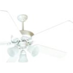 Craftmade K10638 Pro Builder 205 5 Blades 52" Indoor Ceiling Fan with Incandescent Light Kit in White