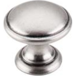 Top Knobs M1226 Dakota 1 1/4" Zinc Alloy Mushroom Shaped Rounded Cabinet Knob in Pewter Antique
