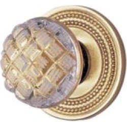Phylrich 105156 Louis XIV 1 3/8" Cut Crystal Round Shaped Cabinet Knob