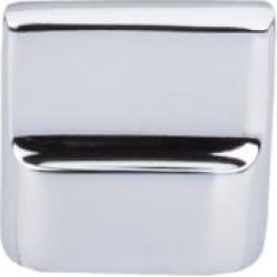 Top Knobs M2051 Aspen II 1 3/8" Cast Bronze Rectangular Shaped Flat Sided Cabinet Knob in Polished Chrome