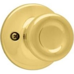 Kwikset 978T-3 Tylo 2 5/8" Single Cylinder Interior Pack Knob Entry Set for Montara Handleset in Polished Brass