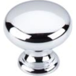 Top Knobs M280 Somerset II 1 1/4" Brass Mushroom Shaped Cabinet Knob in Polished Chrome