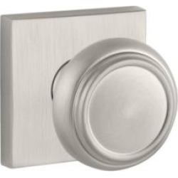 Baldwin ENTRACSR Reserve 2 1/4" Keyed Entry Round Door Knob with Contemporary Square Rosette