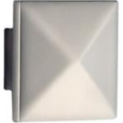 Smedbo B484 1 1/4" Zinc Square Cabinet Knob in Brushed Nickel