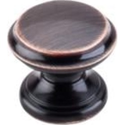 Top Knobs M1591 Dakota 1 3/8" Zinc Alloy Mushroom Shaped Flat Top Cabinet Knob in Tuscan Bronze