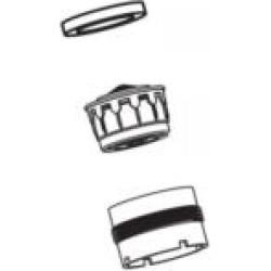 Moen 104228 2.2 GPM Aerator Kit for Casa Double Handle Widespread Bathroom Sink Faucet Trim in Chrome