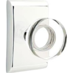 Emtek 5051 4" Pair of Dummy Door Knob with Brass Neos Rosette