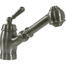 Whitehaus 3-3172L New Vision single hole/single lever handle faucet with a pull-out spray head