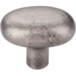 Top Knobs M1535 Aspen 1 5/8" Cast Bronze Oval Shaped Potato Cabinet Knob in Silicon Bronze Light