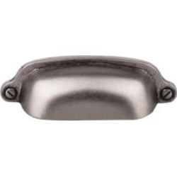 Top Knobs M1211 Dakota 2 5/8" Center to Center Zinc Alloy Cup Cabinet Pull in Pewter Antique
