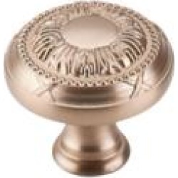 Top Knobs M1645 Edwardian 1 1/8" Zinc Alloy Mushroom Shaped Ribbon Cabinet Knob in Brushed Bronze