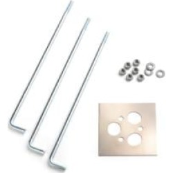 Kichler 15671ST Bollard Mounting Template Kit in Steel
