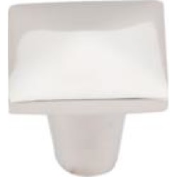 Top Knobs M2061 Aspen II 1 1/4" Cast Bronze Square Shaped Square Cabinet Knob in Polished Nickel