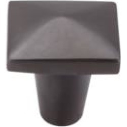 Top Knobs M1517 Aspen 1 1/4" Cast Bronze Square Shaped Cabinet Knob in Medium Bronze