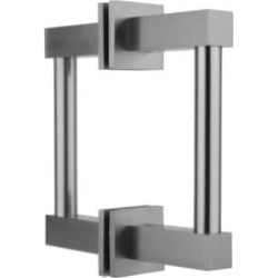 Jaclo H42-BB Cubix 6" - 32" Back to Back Shower Door Handle Pull Bar