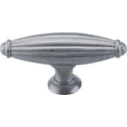 Top Knobs M152 Tuscany 2 5/8" Zinc Alloy T-Shaped Small Cabinet Knob in Pewter Light