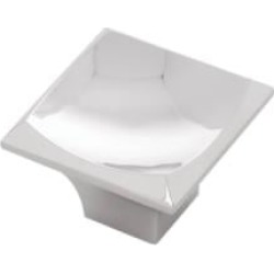 Belwith Keeler B075673 Callisto 1 1/2" Zinc Square Shaped Cabinet Knob