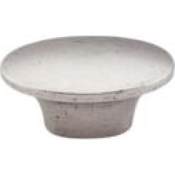 Top Knobs M1235 Dakota 1 1/2" Zinc Alloy Oval Shaped Cabinet Knob in Pewter Antique