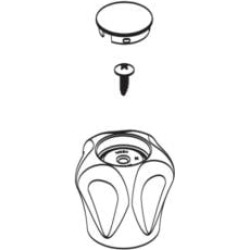 Moen 100617 Handle Kit with Hot/Cold inserts in Chrome