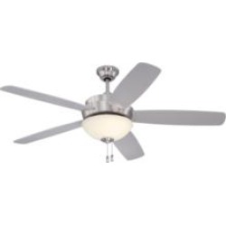 Craftmade LY52BNK5 Layton 5 Blades 52" Indoor Ceiling Fan with Light Kit in Brushed Polished Nickel