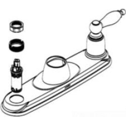 Moen 115042 Banbury Escutcheon Gasket Kit for Two Handle Lever Kitchen Faucet in Chrome