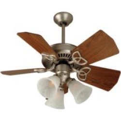 Craftmade K10439 Piccolo 5 Blades 30" Indoor Ceiling Fan with Incandescent Light Kit in Dark Oak