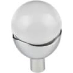 Top Knobs TK731 Barrington 1 1/4" Brass Round Shaped Nina Clear Glass Cabinet Knob