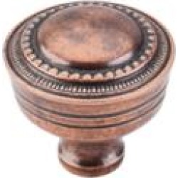 Top Knobs M201 Tuscany 1 1/4" Brass Mushroom Shaped Contessa Cabinet Knob in Old English Copper