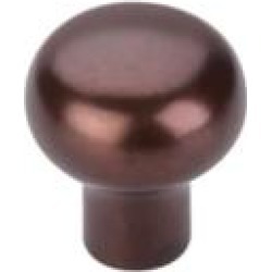 Top Knobs M1548 Aspen 7/8" Cast Bronze Round Shaped Cabinet Knob in Mahogany Bronze