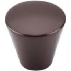 Top Knobs M1602 Nouveau 1 1/8" Brass Cone Shaped Cabinet Knob in Oil Rubbed Bronze