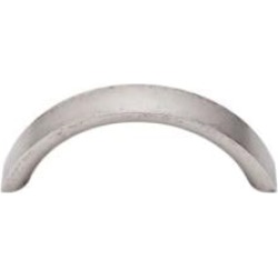 Top Knobs M1743 Nouveau 3" Center to Center Zinc Alloy Crescent Cabinet Pull in Pewter Antique