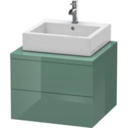 Duravit DL6847 Delos 23 5/8" Wall Mount Double Bathroom Low Cabinet for Console with Two Drawer