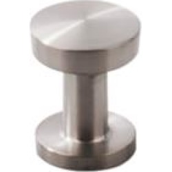 Top Knobs SS40 Stainless II 7/8" Steel Mushroom Shaped Cabinet Knob in Brushed Stainless Steel
