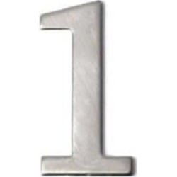 Smedbo B981 2" Stainless Steel Self-Adhesive Mailbox Number One