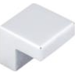 Top Knobs M1166 Nouveau III 1" Zinc Alloy Square Shaped Cabinet Knob in Polished Chrome