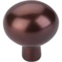 Top Knobs M1533 Aspen 1 1/2" Cast Bronze Oval Shaped Cabinet Knob in Mahogany Bronze