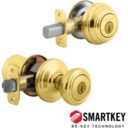 Kwikset CP991CN Cameron Clear Pack Single Cylinder Door Entry Set with SmartKey