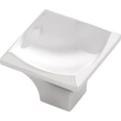 Belwith Keeler B075672 Callisto 1 1/4" Zinc Square Shaped Cabinet Knob
