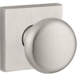 Baldwin HDROUCSR Reserve 2 1/4" Single Dummy Round Door Knob with Contemporary Square Rosette