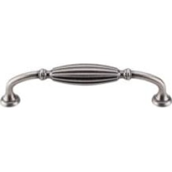 Top Knobs M143 Tuscany 5 1/8" Center to Center Zinc Alloy D-Shaped Cabinet Pull in Pewter Antique