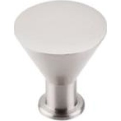 Top Knobs M585 Nouveau II 1 1/4" Brass Cone Shaped Cocktail Cabinet Knob in Brushed Satin Nickel