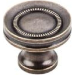 Top Knobs M295 Somerset II 1 1/4" Brass Mushroom Shaped Button Faced Cabinet Knob in German Bronze