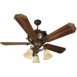 Craftmade K10767 Toscana 5 Blades 56" Indoor Ceiling Fan with CFL Light Kit in Walnut