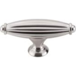 Top Knobs M1595 Tuscany 2 5/8" Zinc Alloy T-Handle Shaped Small Cabinet Knob in Brushed Satin Nickel