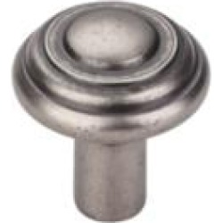 Top Knobs M1470 Aspen 1 1/4" Cast Bronze Mushroom Shaped Button Cabinet Knob in Silicon Bronze Light