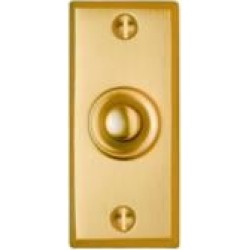 Smedbo B11 1 1/8" Rectangular Door Bell Push Button