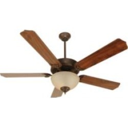 Craftmade K10647 Pro Builder 208 5 Blades 52" Indoor Ceiling Fan with Fluorescent Light Kit in Walnut