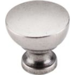 Top Knobs M1202 Nouveau III 1 1/4" Zinc Alloy Mushroom Shaped Bergen Cabinet Knob in Pewter Antique